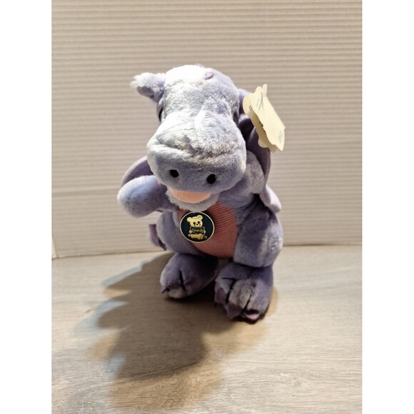 Vintage Dakin Duncan Purple Dragon 1983 Plush Stuffed Animal Toy - Picture 1 of 9